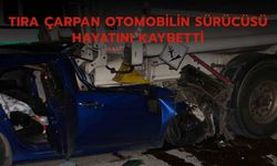 Tıra Çarpan Otomobilin Sürücüsü Hayatını Kaybetti
