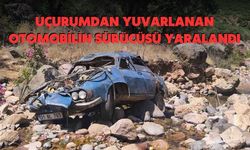 Uçurumdan Yuvarlanan Otomobilin Sürücüsü Yaralandı