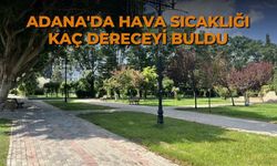 Adana'da hava sıcaklığı kaç dereceyi buldu