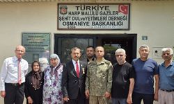 Albay Hüseyin Yılmaz’dan Osmaniye Şehit ve Gazi Derneği’ne Veda Ziyareti