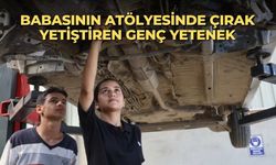 Babasının atölyesinde çırak yetiştiren genç yetenek