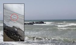 Hatay Kıyılarında Dev Dalgalar! Yasak Kararına Aldırış Etmeden Denize Girdi