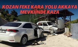 Kozan Feke kara yolu Akkaya mevkiinde kaza