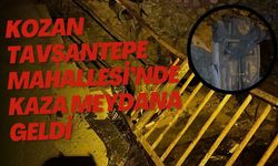 Kozan Tavşantepe Mahallesi’nde kaza meydana geldi