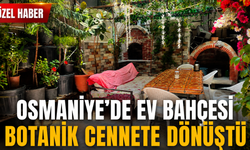 Osmaniye'de Ev Bahçesi Botanik Cennete Dönüştü