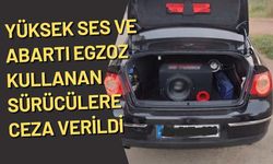 Yüksek ses ve abartı egzoz kullanan sürücülere ceza verildi