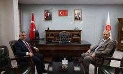 Aile ve Sosyal Hizmetler İl Müdürü Naci Yılmaz’dan İl Müftüsü Ahat Taşcı’ya Ziyaret