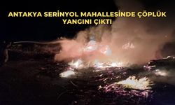 Antakya Serinyol Mahallesinde Çöplük Yangını Çıktı