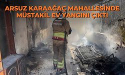 Arsuz Karaağaç Mahallesinde müstakil ev yangını çıktı