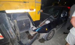 Düziçi'nde Otomobil Vince Çarptı!
