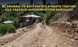 El arabası ve battaniyeyle hasta taşıyan aile yaşadığı mağduriyetten kurtuldu