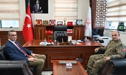 Garnizon Komutan Vekili Albay Uğur Esendik’ten İl Sağlık Müdürü Uzm. Dr. Emrah Ceviz’e Ziyaret