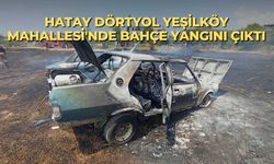 Hatay Dörtyol Yeşilköy Mahallesi'nde bahçe yangını çıktı
