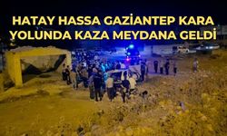 Hatay Hassa Gaziantep kara yolunda kaza meydana geldi