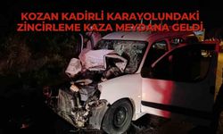 Kozan Kadirli karayolundaki zincirleme kaza meydana geldi