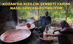 Kozan’da Kızılcık Şerbeti Yapımı Nasıl Gerçekleştiriliyor