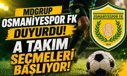 MDGRUP Osmaniyespor FK Duyurdu! A Takım Seçmeleri Başlıyor!