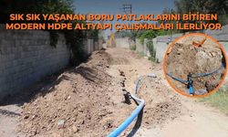 Sık sık yaşanan boru patlaklarını bitiren modern HDPE altyapı çalışmaları ilerliyor