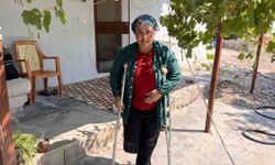 Yıllardır sürünerek yaşayan Emine Şirin protez bacak istiyor