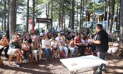 Zorkun Yaylası’nda çocuklar yazar Mert Arık’la buluştu