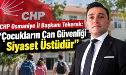 CHP Osmaniye İl Başkanı Tekerek'ten Manisa'daki Okul Saldırısına Tepki