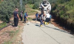 Aydınlar Mahallesi’nde Rüzgar Sokak’a Beton Yol