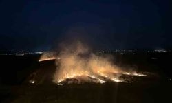 Osmaniye’de Mısır Tarlasında Anız Yangını