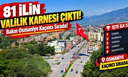 81 İlin Valilik Karnesi Çıktı! Bakın Osmaniye Kaçıncı Sırada?