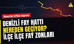 DENİZLİ FAY HATTI NEREDEN GEÇİYOR? Honaz'da 3,9'luk depremin ardından Denizli'de fay hattı hangi ilçe ve mahallelerden geçiyor?
