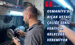 Osmaniye'de Bıçak Ustası Çeliğe Şekil Veriyor, Geleceğe Veremiyor