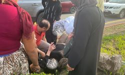 Osmaniye'de Otomobilden İnen Kadına Motosiklet Çarptı