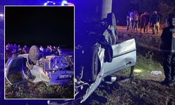 Osmaniye'de Otomobil Şarampole Devrildi