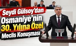Seydi Gülsoy’dan Osmaniye’nin 30. Yılına Özel Meclis Konuşması