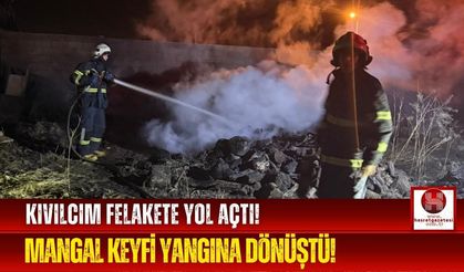 Mangaldan Çıkan Kıvılcım Köyü Ateşe Verdi!
