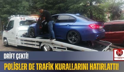 Lüks Aracıyla Drift Çekti, Polise Yakalandı!
