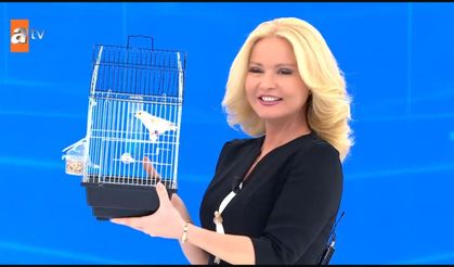 Müge Anlı’ya Canlı Yayında Kanarya Sürprizi! Stüdyoda Yüzler Güldü