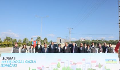 Sumbas’ta Doğal Gaz Dönemi Başladı, Altyapı Çalışmaları Törenle Başlatıldı