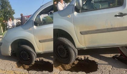 Osmaniye'de Yol Yarıldı: Seyir Halindeki Sürücü Neye Uğradığını Şaşırdı!