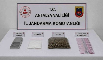 Antalya'da uyuşturucu operasyonunda 1 şüpheliye işlem
