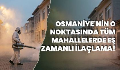 Osmaniye'nin O Noktasında Tüm Mahallelerde Eş Zamanlı İlaçlama!