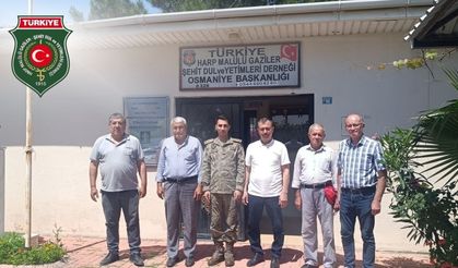 12. Komando Tugayından Osmaniye Şehit ve Gazi Derneğine Anlamlı Ziyaret