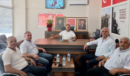 Bahçe Muhtarlar Derneği'nden CHP İlçe Başkanı Kavcı'ya Ziyaret