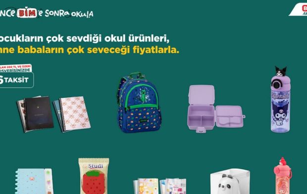 2,5 TL’den başlayan fiyatlarla BİM 2026 kırtasiye ürünleri raflarda!