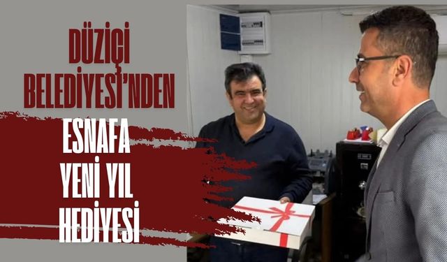 Düziçi Belediyesi’nden Esnafa Yeni Yıl Hediyesi