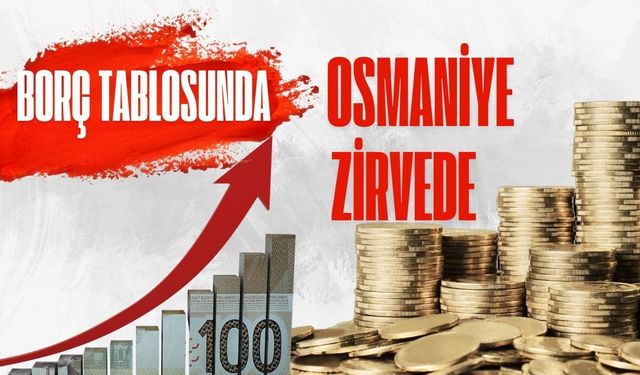 Osmaniye Türkiye’nin Borç Lideri Oldu