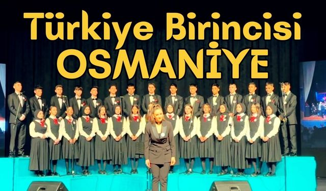 Osmaniye Türk Halk Müziği Topluluğu Türkiye Birincisi Oldu