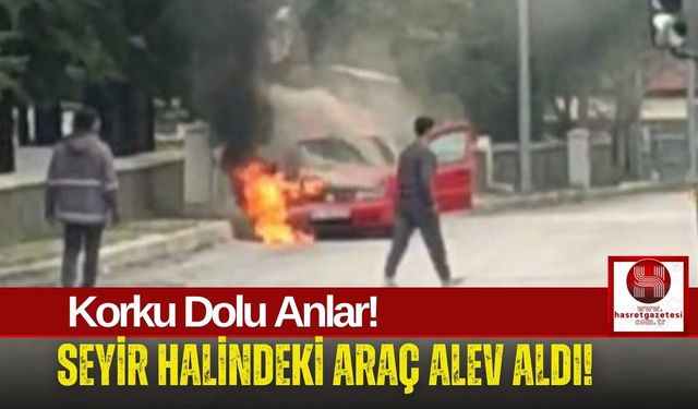 Motorundan Dumanlar Yükseldi, Anında Alevlere Teslim Oldu!