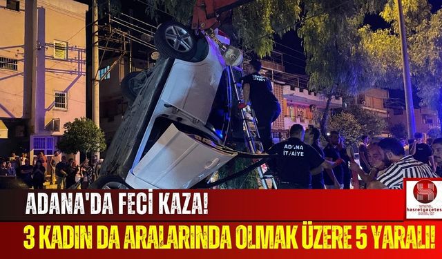 Kontrolsüz Otomobil Evlerin Arasına Daldı! 3'ü Kadın 5 Kişi Yaralandı!