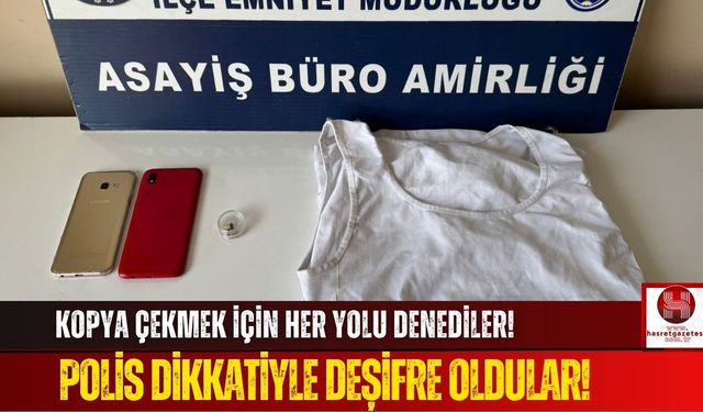 Ehliyet Sınavında Hile Yaparken Polise Takıldılar!