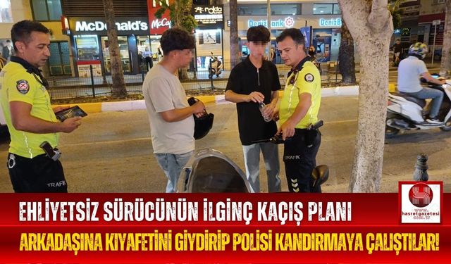 Gerçek Sürücüyü Saklamak İçin Kıyafet Değiştirdiler!